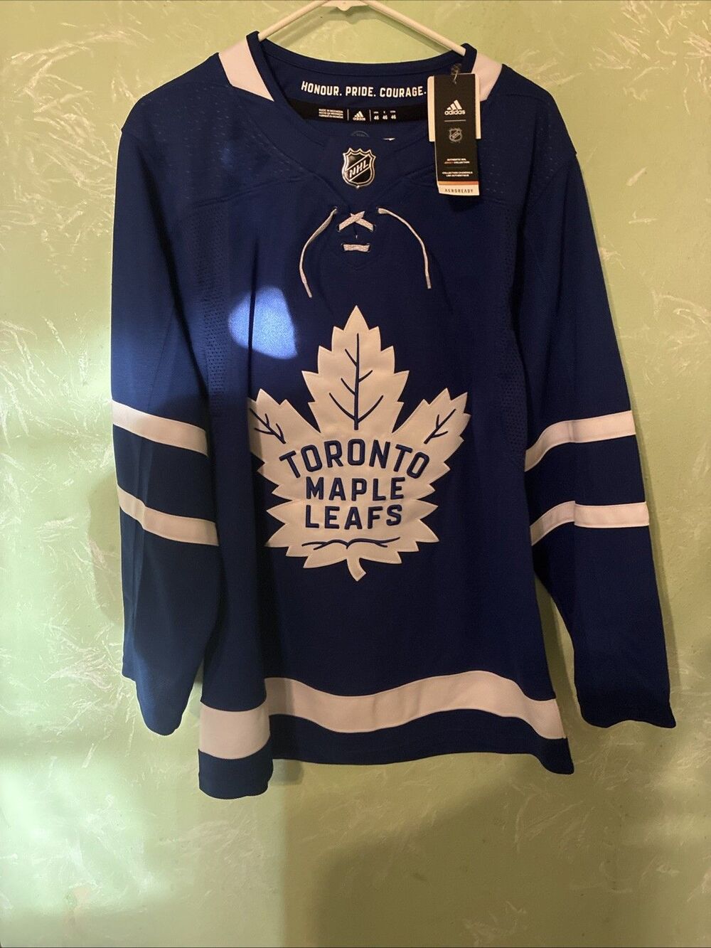 AUTHENTIC Adidas NHL Toronto Maple Leafs Home Hockey Jersey Mens Size 46 (S)